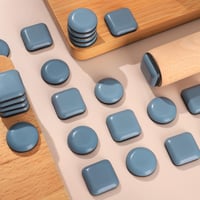 metagio Bútoralátét Készlet - 24 db PTFE Teflon Öntapadós Bútorvédő Csúsztatók Nehéz Bútorokhoz - Négyzet és Kerek Forma - Parketta és Lamin 7