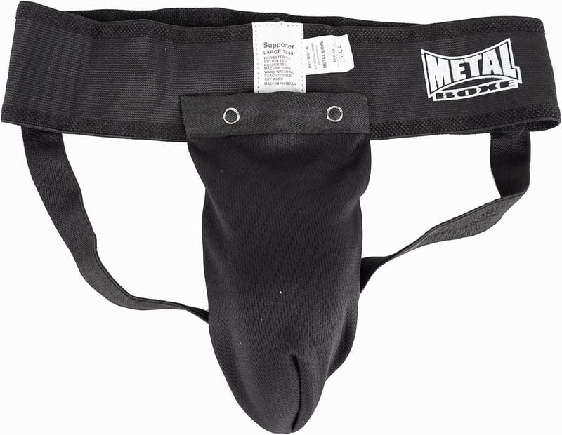 METAL BOXE Férfi Tiefschutz Suspensorium Edzés Védelem - L, Black