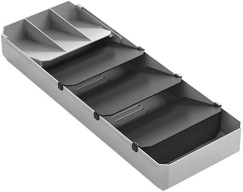 Metaltex Evőeszköz Tartó 40-49 cm Szürke/Fekete Konyhai Szervező - Single