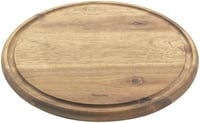 Metaltex Kerek Akáciafa Vágódeszka Gyümölcslé Csatornával 24 cm 1
