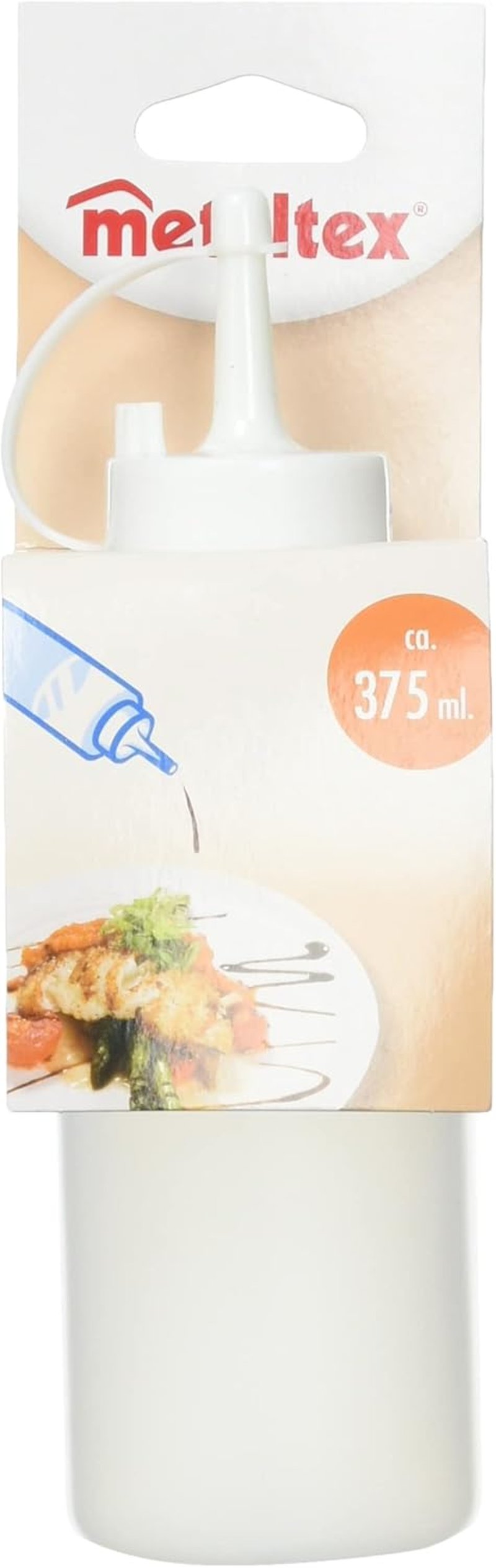 Metaltex Squeezy szószóadagoló 375 ml fehér műanyag flakon