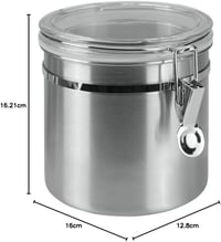 Metaltex Tárolóedény 1,3l Rozsdamentes Acél Akrillid Ezüst 4
