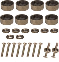 Metany 8 db 12 mm vintage bronz színű dekoratív tükör csavar kupak bútor tükörhöz üveg rögzítő szegekhez 2