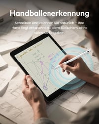 Aktívny stylus Metapen A8 pre Apple iPad – biely, 2x rýchle nabíjanie, citlivosť na náklon, odmietnutie dlane – iPad Air M4/M3/M2, Pro M4/M5, Mini 5/6, i 6