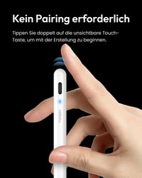 Aktívny stylus Metapen A8 pre Apple iPad – biely, 2x rýchle nabíjanie, citlivosť na náklon, odmietnutie dlane – iPad Air M4/M3/M2, Pro M4/M5, Mini 5/6, i 5