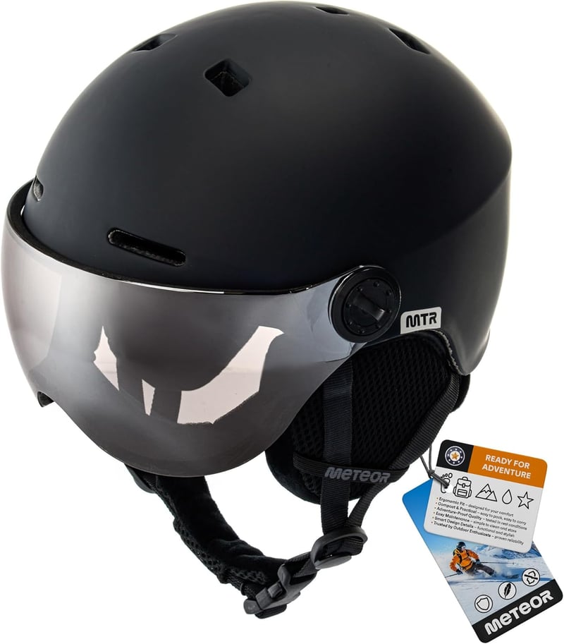 meteor Sísisak Visoros Unisex L (58-61cm) Fekete Snowboard Sisak