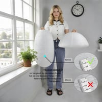 METHEDEECO rizspapír lámpabúra félgömb alakú, fehér - 50 cm, 2 db 6