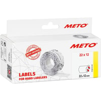 Meto 9506155 Etikety do cenovky 22x12 mm, 1-riadkové, 6000 ks, biele, trvalé lepidlo, do ručného etiketovača 1