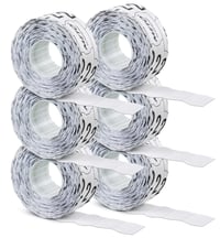 Meto etikety pre cenovky do etiketovacích klieští SATO Kendo 26x12 mm, 1-riadkové, 6000 ks, biele, trvalé lepidlo 1