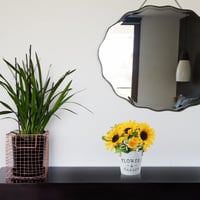 Floarea-soarelui artificială METODIM în ghiveci, plantă decorativă pentru interior și exterior, decorațiune de masă pentru living, balcon, dormitor sau nuntă 6