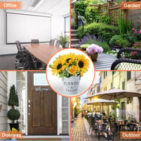 Floarea-soarelui artificială METODIM în ghiveci, plantă decorativă pentru interior și exterior, decorațiune de masă pentru living, balcon, dormitor sau nuntă 7
