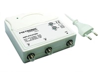 Metronic 414113 LTE interiérový TV zosilňovač a rozbočovač, 1 vstup / 2 výstupy - biely 1