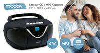 Metronic 477131 Prenosný CD/MP3/kazetový prehrávač s FM rádiom, USB portom, LCD displejom, AUX-in vstupom a funkciou nahrávania 9