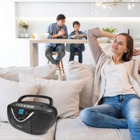 Metronic 477131 Prenosný CD/MP3/kazetový prehrávač s FM rádiom, USB portom, LCD displejom, AUX-in vstupom a funkciou nahrávania 7