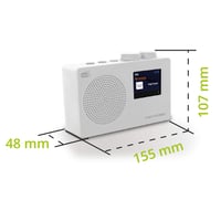 Digitálne rádio Metronic 477252 DAB+/FM s farebným displejom – biele 4