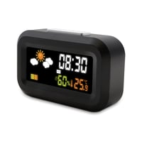 Metronic 477340 digitális utazási ébresztőóra, LCD kijelző, hőmérséklet- és páratartalom-mérő 6