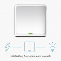 Metronic 495712 Inteligentný bezdrôtový vypínač Zigbee Wi-Fi s 3 programovateľnými funkciami pre inteligentnú domácnosť, biely, 85x85x14 mm 3