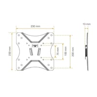 Fixný nástenný držiak na TV Metronic Kaorka 474400 pre televízory s uhlopriečkou 71 – 106 cm (28 – 42 palcov) 3