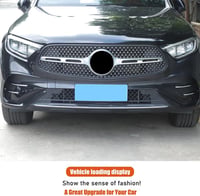 METYOUCAR ABS Chrome Ködlámpa Burkolat GLC 2023 2024 Ezüst 6