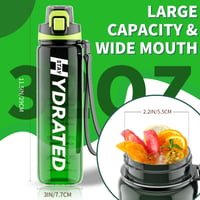 Mevoly Tritan sportkulacs időjelöléssel, BPA-mentes - 1 liter - agátzöld 7