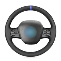 MEWANT ručne šitý poťah na volant z pravej kože a semišu pre BMW i3 (2013-2022) 1