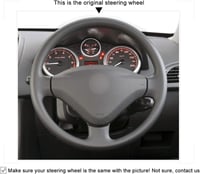 MEWANT fekete kormányvédő piros varrással Peugeot 206 207 207CC 207SW Citroen Berlingo Jumpy Scudo Expert Partner Tepee számára 2
