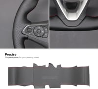MEWANT Kézzel Varrott Mikroszálas Bőr Kormányhuzat Vauxhall Astra K/Corsa F/E/Combo E/Grandland X/Insignia/Mokka 3