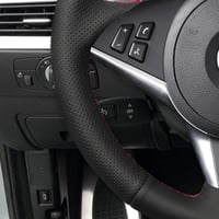 MEWANT Valódi Bőr Kormányhuzat M5 E60 E61 M6 E63 E64 BMW-hez 3