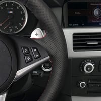MEWANT Valódi Bőr Kormányhuzat M5 E60 E61 M6 E63 E64 BMW-hez 2
