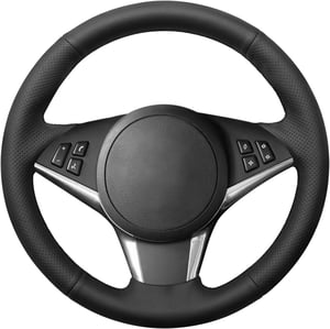 MEWANT presvlaka upravljača za BMW E60/E61/E63/E64 - crna umjetna koža s crvenim šavovima