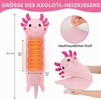 Pernă electrică de încălzire MewMix Axolotl cu funcție USB pentru gât, spate, umeri, abdomen și perioadă menstruală 2