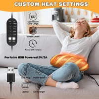 Pătură electrică încălzită MewMix cu pad de încălzire USB și oprire automată pentru gât, spate, umeri și abdomen 5