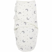 Meyco Baby Vreća za povijanje za novorođenčad od 4-6 mjeseci - 100% pamuk - Oeko-Tex certificirano - Prozračno - Moon Indigo 1