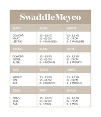 Meyco Baby Vreća za povijanje za novorođenčad od 4-6 mjeseci - 100% pamuk - Oeko-Tex certificirano - Prozračno - Moon Indigo 4