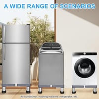 MeYuxg Állítható Rozsdamentes Mosógép Alap 18-21 cm, 40-60 cm Szélesség, Hűtőhöz és Szárítógéphez 7