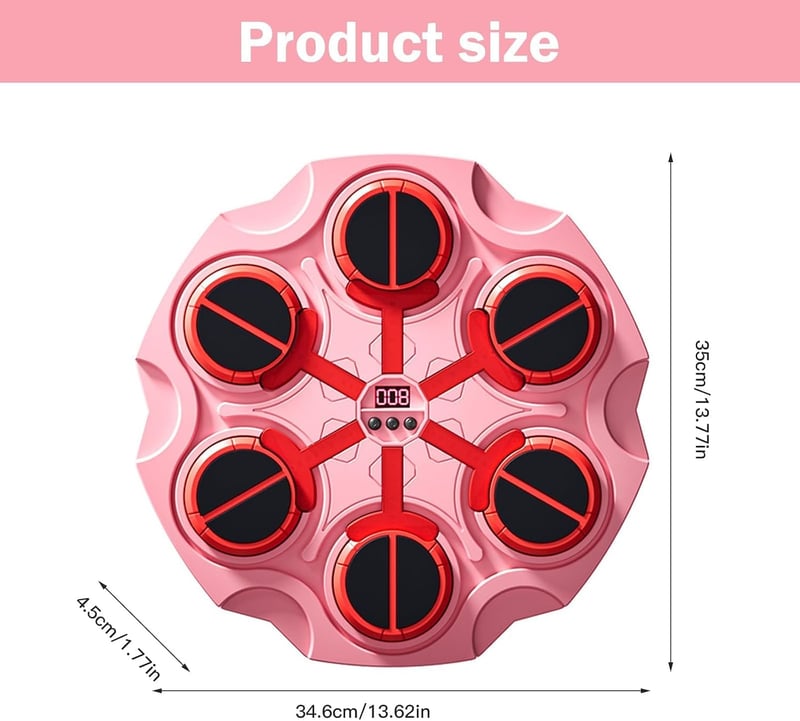 MeYuxg Bluetooth Zenés Boxzsák Fali Falra Szerelhető Boxgépezet Kesztyűvel