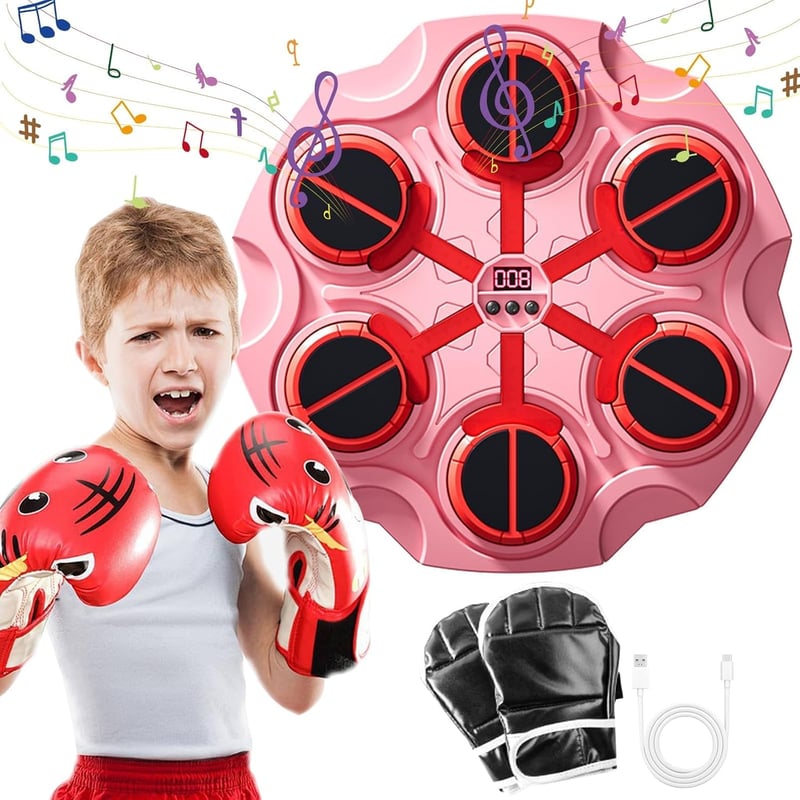 MeYuxg Bluetooth Zenés Boxzsák Fali Falra Szerelhető Boxgépezet Kesztyűvel