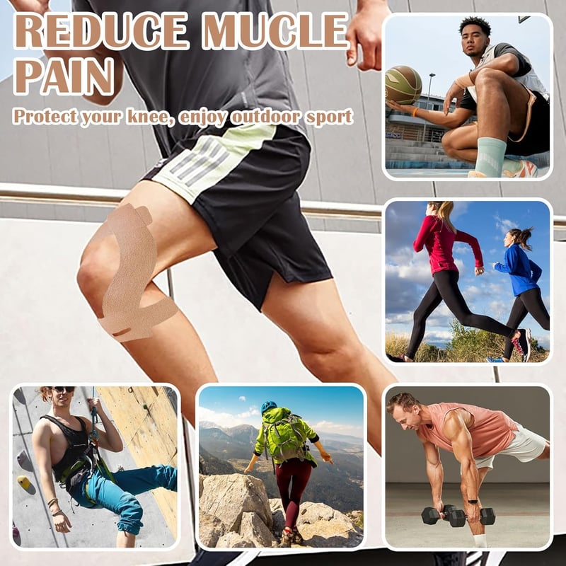 MeYuxg Kineziotape 12 csomag sporthoz és tartós támogatáshoz bőrszínű