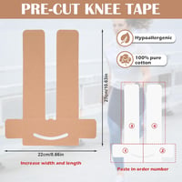 MeYuxg Kineziotape 12 csomag sporthoz és tartós támogatáshoz bőrszínű 2