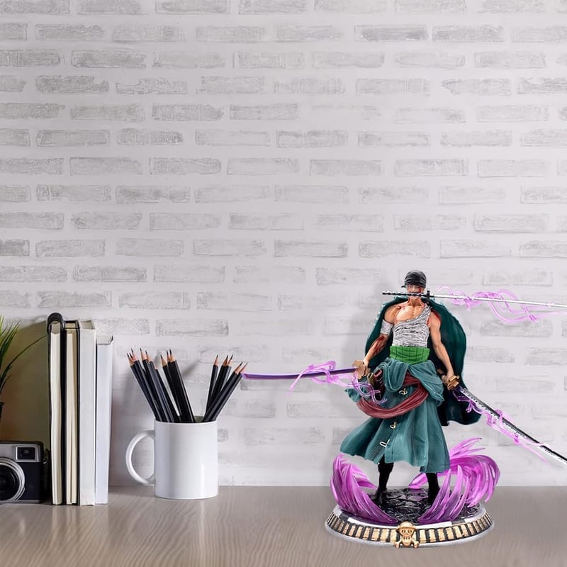 MEZHEN Roronoa Zoro Anime Figura PVC Szobor Gyűjtői Modell Asztali Dekoráció