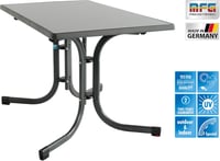 MFG Freizeit Boulevard összecsukható kerti asztal, 110x70 cm - antracit keret, pala mintás lap 3