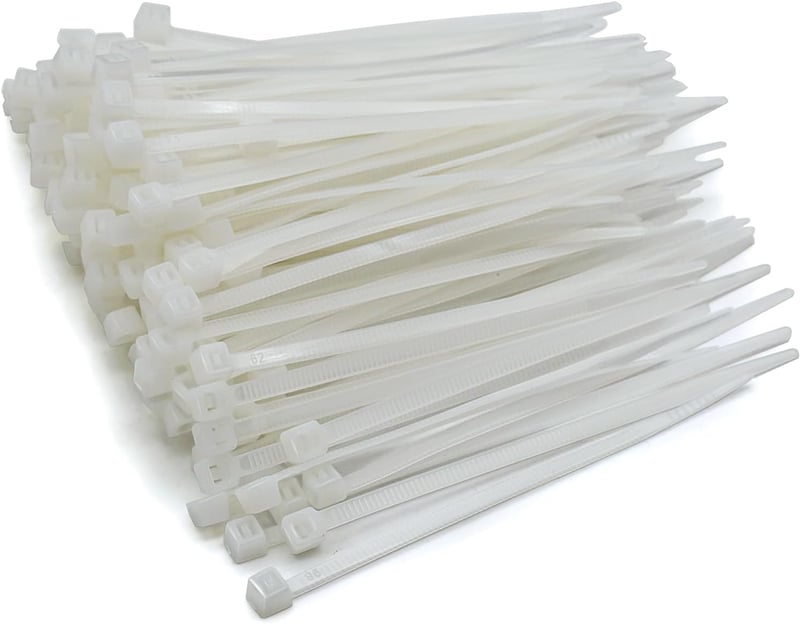 MgcTolBox 200 db fehér kábel kötegelő 100x2.5mm UV-álló nylon