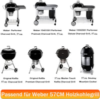MGiessca 54,6 cm kerek grillrács Weber 57 cm széngrillhez, összecsukható grillrácscsere - 7436 cooking grate 3