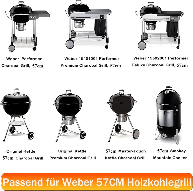 MGiessca 54,6 cm kerek grillrács Weber 57 cm széngrillhez, összecsukható grillrácscsere - 7436 cooking grate