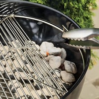 MGiessca 54,6 cm kerek grillrács Weber 57 cm széngrillhez, összecsukható grillrácscsere - 7436 cooking grate 6