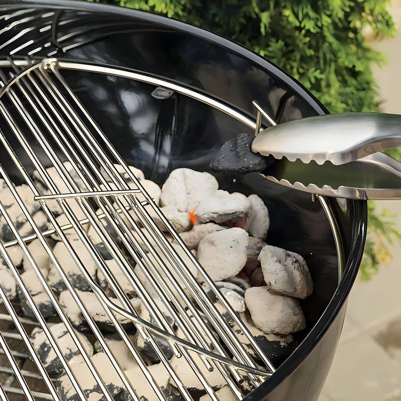 MGiessca 54,6 cm kerek grillrács Weber 57 cm széngrillhez, összecsukható grillrácscsere - 7436 cooking grate