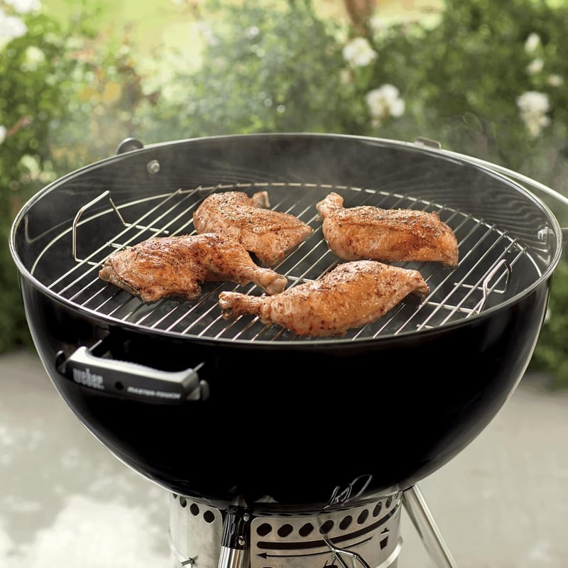 MGiessca 54,6 cm kerek grillrács Weber 57 cm széngrillhez, összecsukható grillrácscsere - 7436 cooking grate