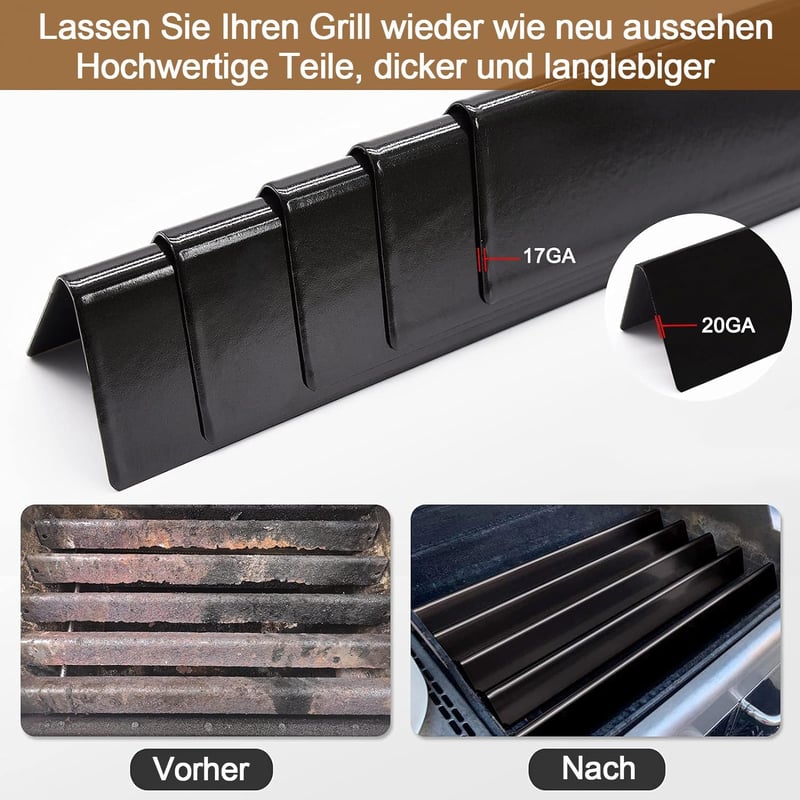 MGiessca 57 cm Flavorizer Bars Weber Spirit gázgrill aroma sín csere - 57x 5,7 x 6CM