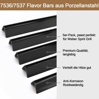 MGiessca 57 cm Flavorizer Bars Weber Spirit gázgrill aroma sín csere - 57x 5,7 x 6CM 5