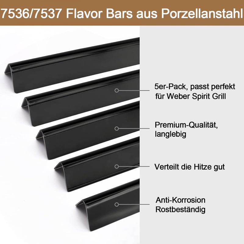 MGiessca 57 cm Flavorizer Bars Weber Spirit gázgrill aroma sín csere - 57x 5,7 x 6CM